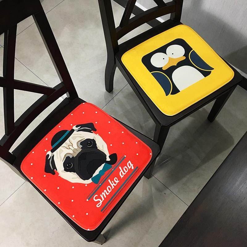 加厚卡通坐垫 办公室餐椅垫沙发吊椅垫电竞转椅子凳子汽车坐垫