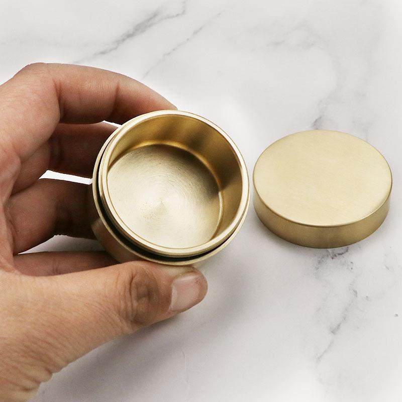 黄铜金属药盒便携式迷你户外旅行药盒随身密封防潮分装药片收纳盒,收纳整理,药盒,淘宝优惠券,粉丝福利购,淘宝优惠卷