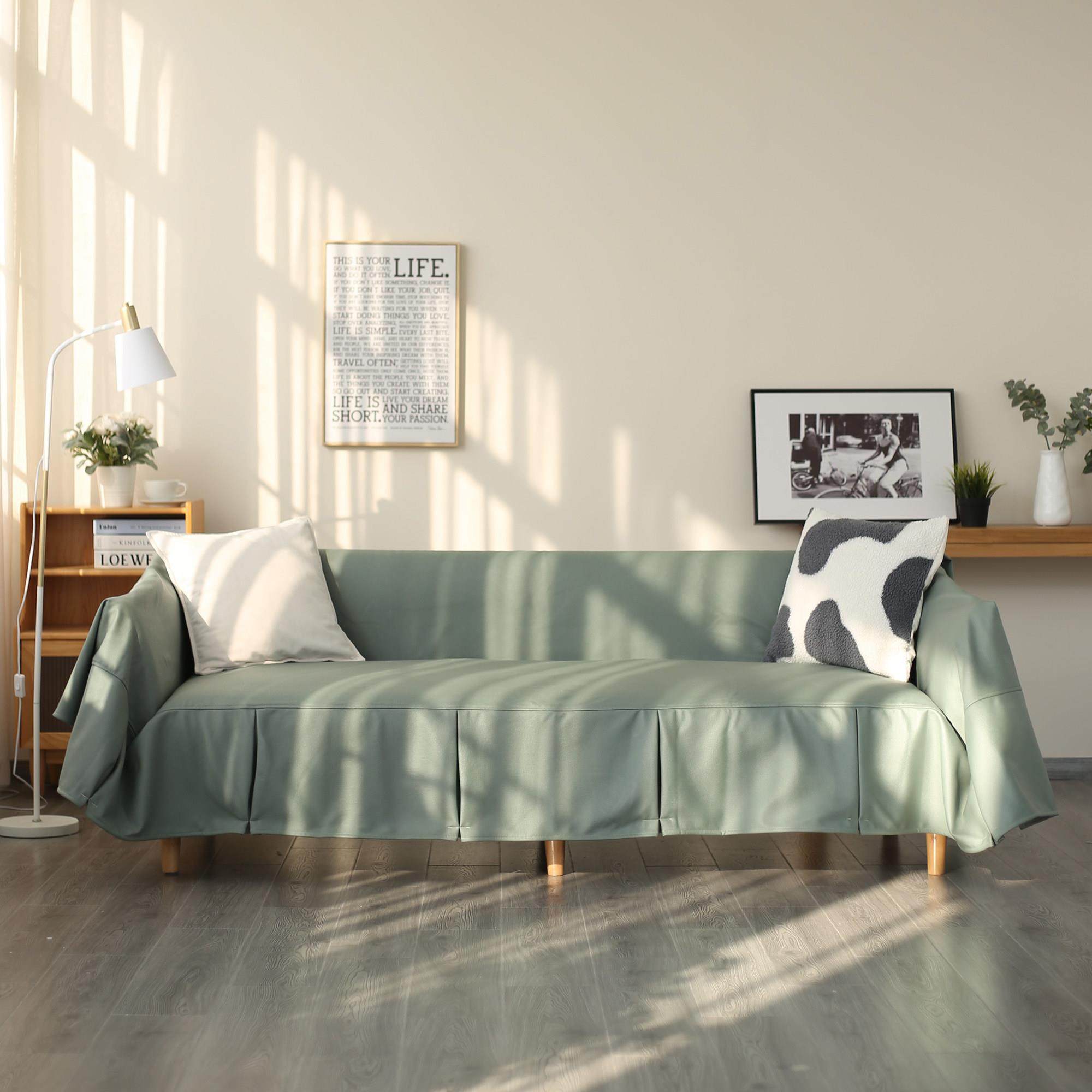 轻奢彷真软皮科技布沙发盖巾四季加厚全包沙发套罩防尘防滑坐垫,居家布艺,沙发套,淘宝优惠券,粉丝福利购,淘宝优惠卷