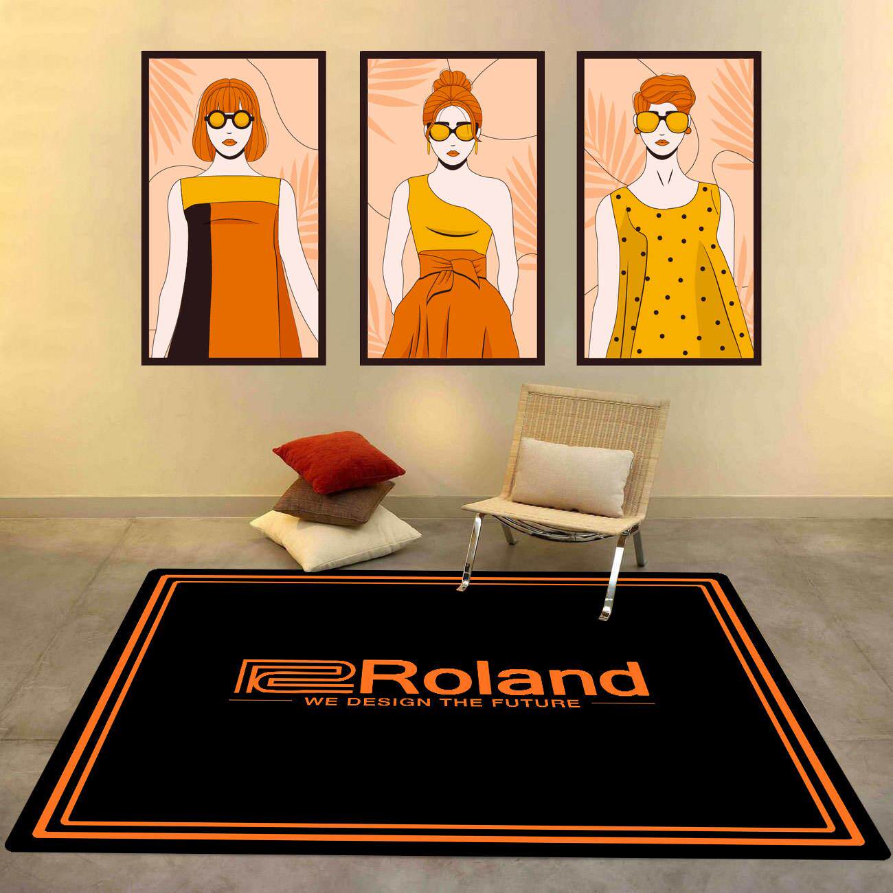 架子鼓地毯罗兰电子鼓专用隔音垫摇滚音乐防滑减震装饰长方形地垫