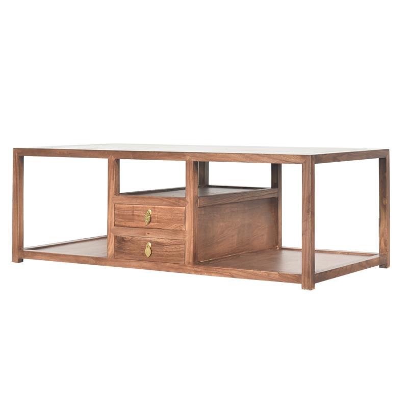 新中式实木沙发组合客厅小户型布艺沙发原木多功能禅意民宿用家具