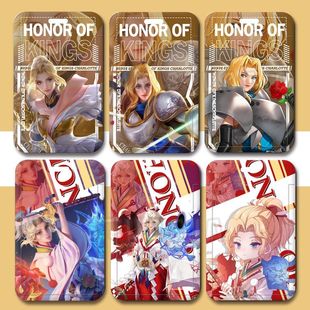 新款王者荣耀永昼浮生妄玫瑰剑士夏洛特卡套定制学生证件保可定制