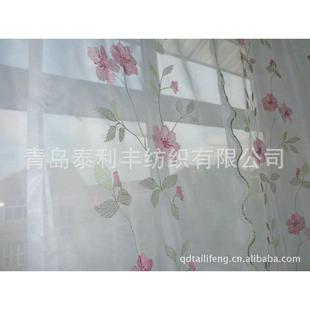 蔷薇花开特丽拉纶竹节 厂帘家 提窗 气球罗马纱升降帘