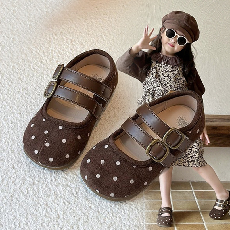 2026新款春秋女童波点小皮鞋软底防滑单鞋儿童复古公主鞋日常百搭,童鞋/婴儿鞋/亲子鞋,皮鞋,淘宝优惠券,粉丝福利购,淘宝优惠卷