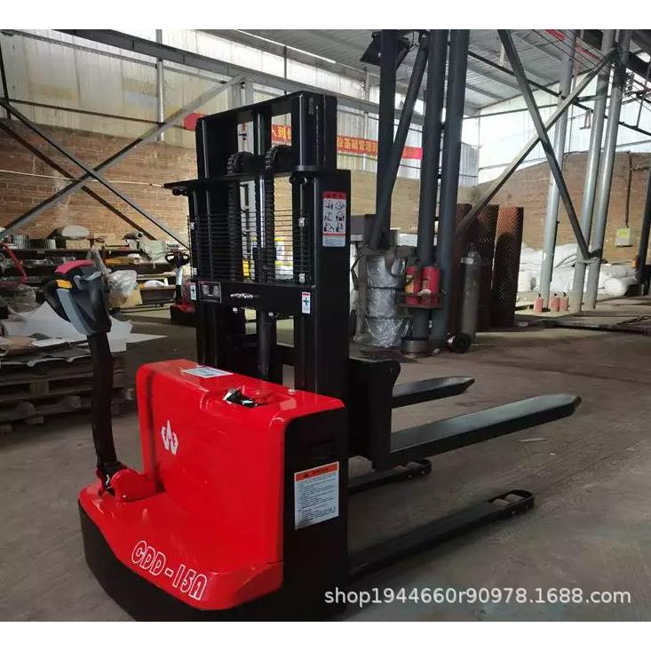 DIDING2吨电动堆高车步行式全电动堆高车电动升高叉车