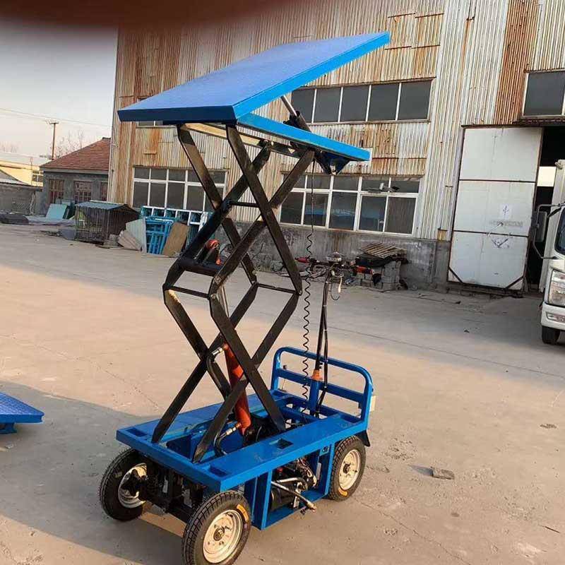 电动平板升降车倒骑驴电动平板车载重800kg座驾式多型号选购