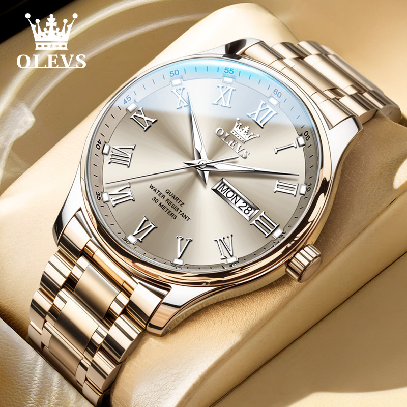 瑞士欧利时男士手表电子表石英男款正品2026新款大数字夜光腕表