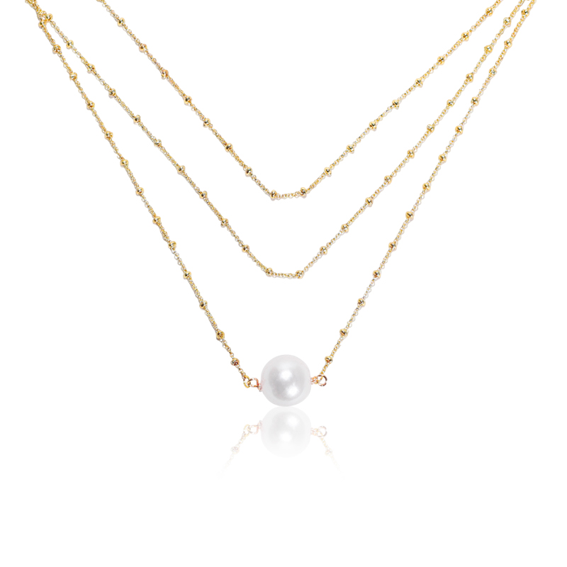 Idokawa巴洛克淡水珍珠项链女