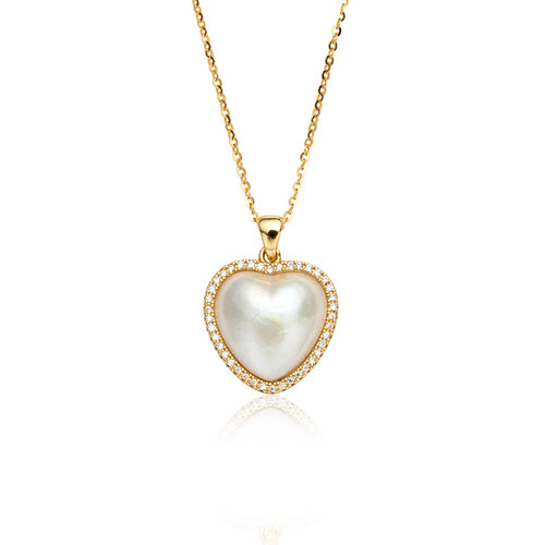 Idokawa爱心马贝海水珍珠项链