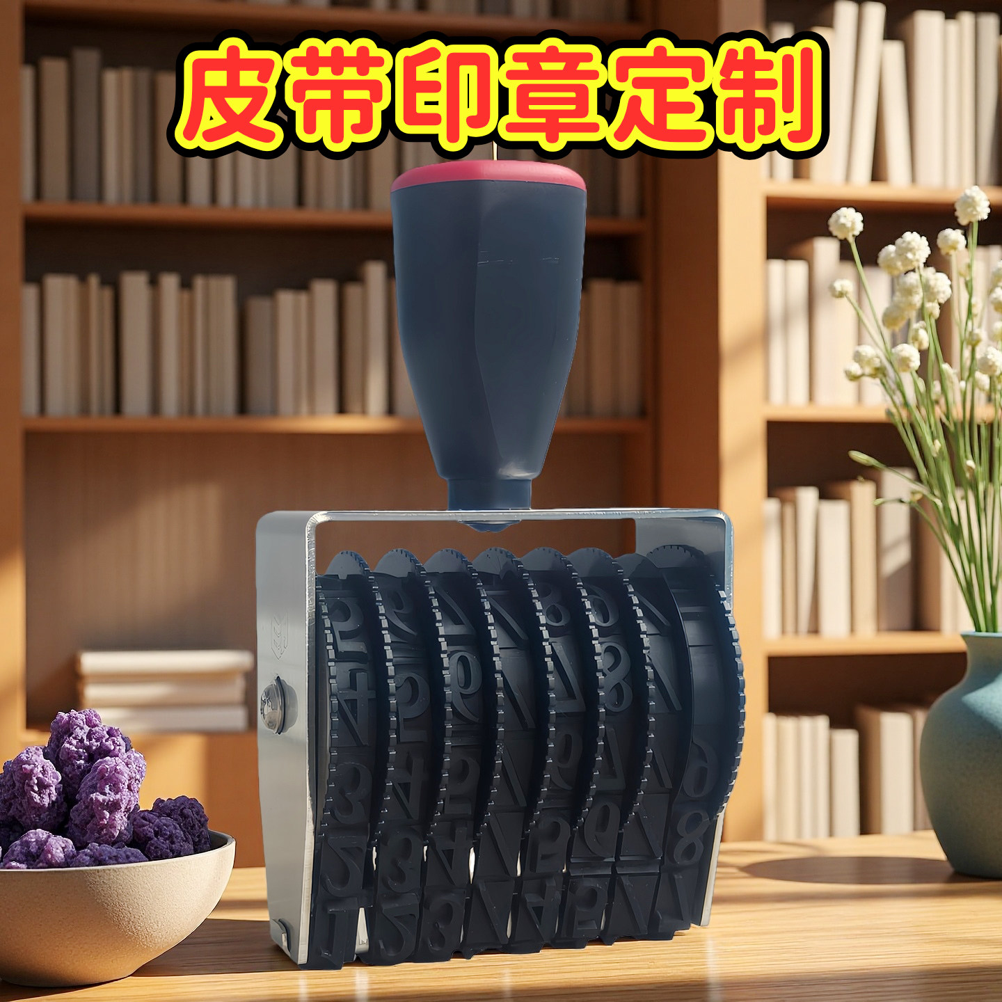 皮带印章打码机滚转印章数字字母图片