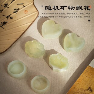 梅林笔庄岫b玉墨碟圆形墨汁碟毛笔书法专用墨盘初学者练字小楷迷