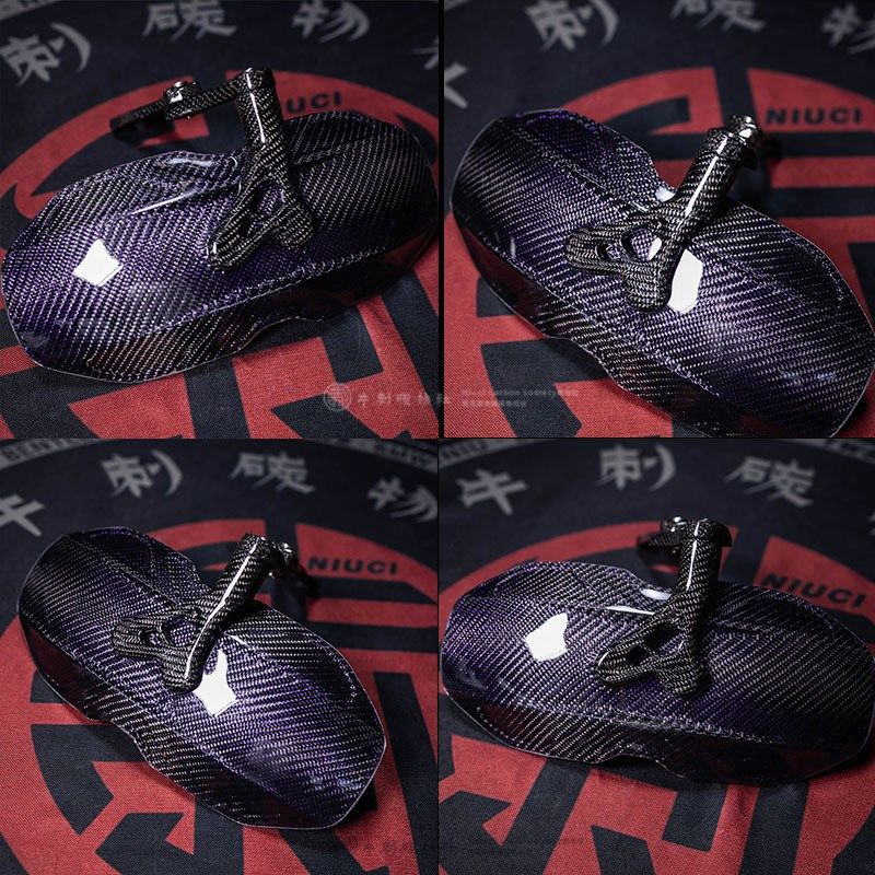 小牛电动车NQi/UQi/M+y/UB全系列斜纹紫丝碳纤维后挡泥板