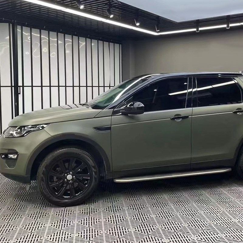 陶瓷军绿车身改色膜汽p车贴膜全车膜摩托车漆面防刮蹭保护膜整车