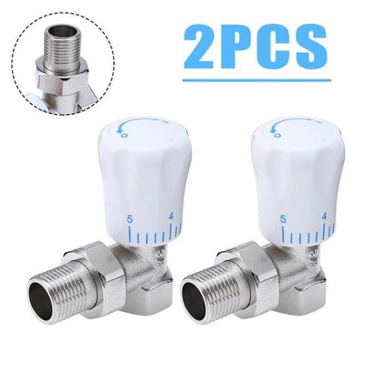 High Quality Thermostatic Radiator ValvLe 15mmx1/2 Angled Ra