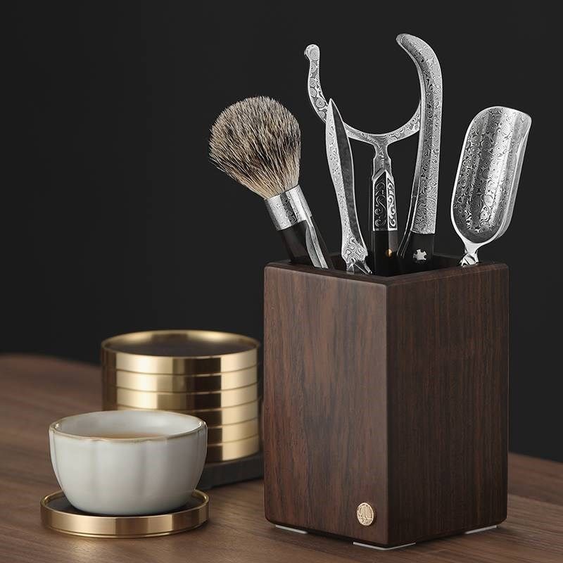 茶具实木b六君子茶道大马士革高档泡茶6件套装304不锈钢黑檀木茶,餐饮具,茶道/零配,淘宝优惠券,粉丝福利购,淘宝优惠卷