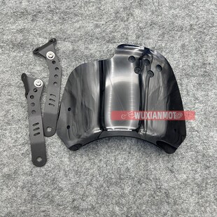 适用于川崎W230/W800/Z650RS/Z900JRS改装摩托覆古小挡风装饰风挡