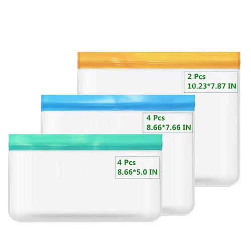 5/6/7/10Pcs PEVA Silicone Food StoraHge Bag Reusable Freezer