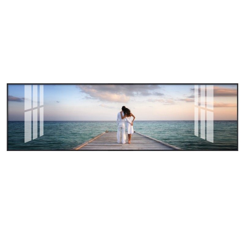 现代轻奢沙发背景墙装饰w画情侣幸福一家卧室床头画横幅挂画,家居饰品,现代装饰画,淘宝优惠券,粉丝福利购,淘宝优惠卷