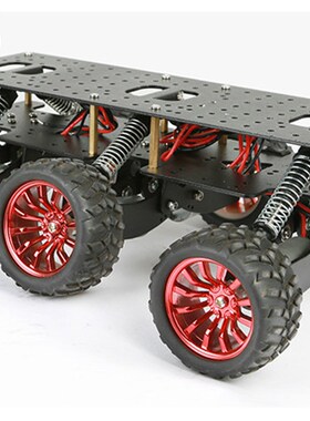 减震底盘6WD搜救智能小车底盘 兼容Arduino PWIFI越野 攀爬小车