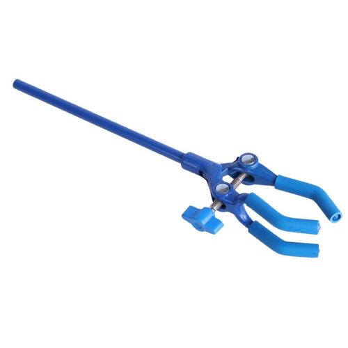 兰诗(LAUTEEk)WS1023三爪夹小号/变向/双调节铁架台十字烧瓶夹实