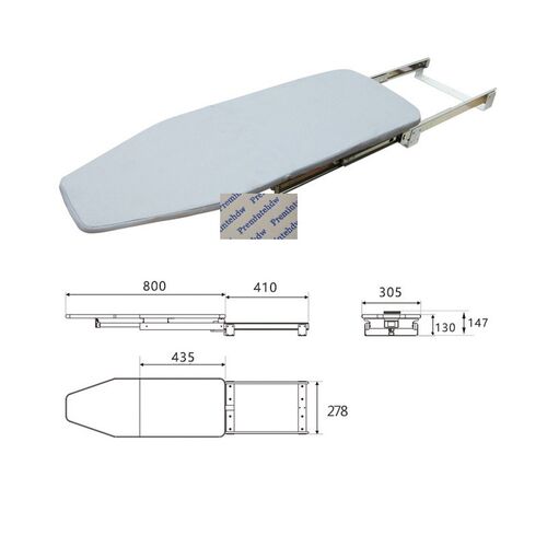 Slide Out Rotatable Iron BoardA Closet Wardrobe Concealed So