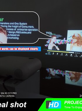 P62 Mini Projector, 720Pv 3000 Lumens LED Video Beamer Movie
