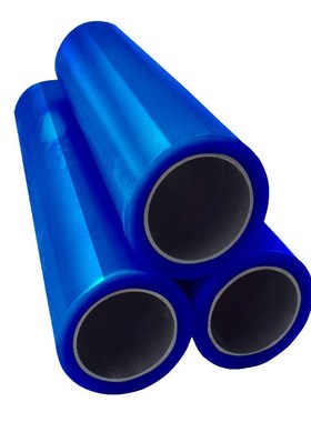 上柯PE保护膜家具电器不锈s钢铝合金自粘膜蓝色宽40cmX长100米1卷