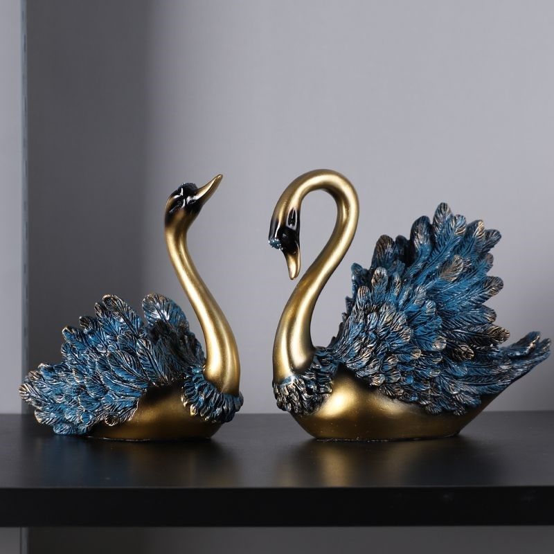 现代轻奢天鹅摆件家居饰品客厅电视柜工艺品摆设玄X关酒柜装饰品,家居饰品,装饰摆件,淘宝优惠券,粉丝福利购,淘宝优惠卷