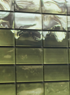 墨绿色压克力《墨迹》轻奢高级感简约客厅样板间装饰Z画酒店挂画