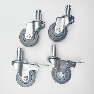 艾科堡不锈钢货架4层l1518 1800镀铬线网移动展示架仓储货架 609