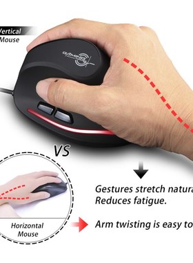 ZELOTES Tf 20 Mouse Wired Vertical Mouse Ergonomic Rechargea