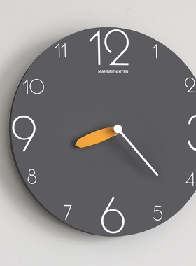 德国钟表挂钟客厅家用时尚免打孔时钟挂墙石英钟艺术简约2026新款