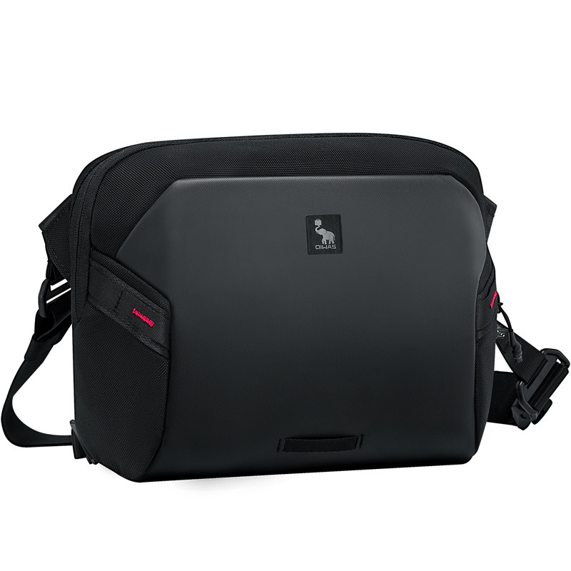 爱华仕斜挎包男女多功能大容量防水轻便休闲包黑色单肩包OCK5756,运动包/户外包/配件,挎包/拎包/休闲包,淘宝优惠券,粉丝福利购,淘宝优惠卷