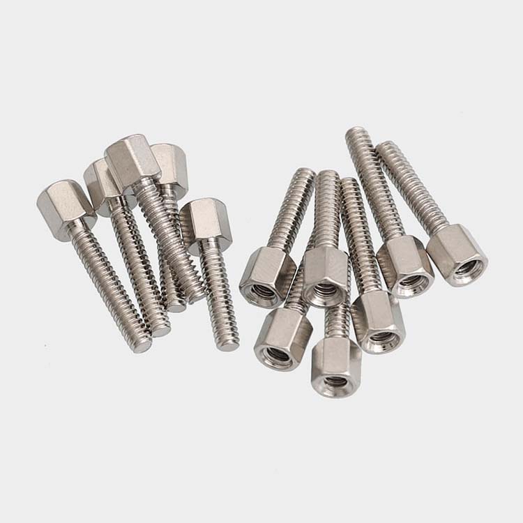 6#-32UNC #4-40UNC英制六角铜柱螺丝美制铜P柱COM串口铜螺柱螺丝