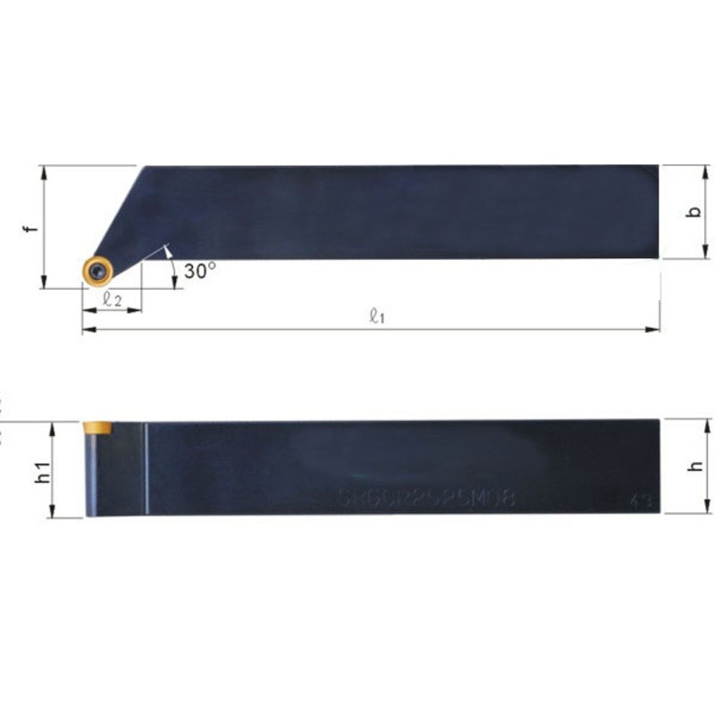 30度圆弧数控外圆车刀杆SRGCRu/L车床刀具佛珠刀R3/R4/R5/R6/R8R1