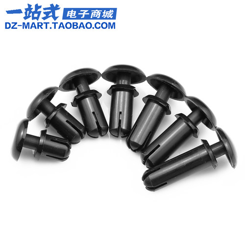 黑色尼龙铆钉塑料铆钉R形/型 PC板铆钉塑胶卡扣子母铆钉R35R4R5R6