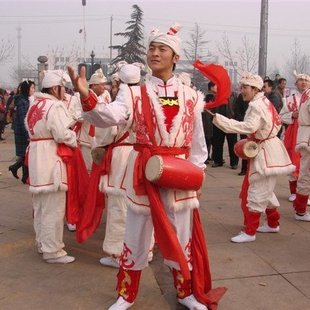 传统安塞腰鼓服装 陕北民族腰鼓秧歌服开场舞打鼓舞服舞台演出服饰