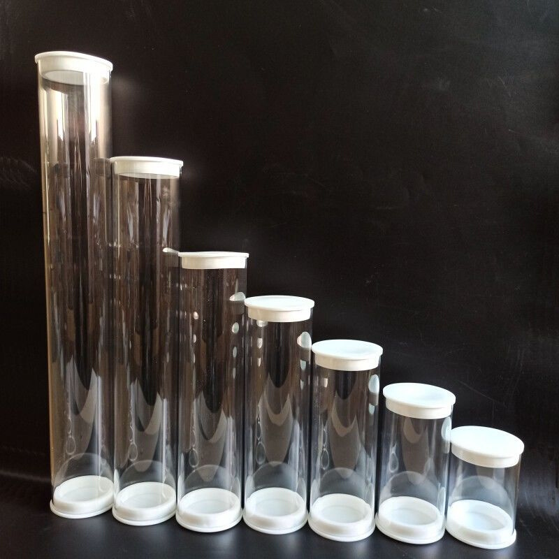 定制速发亚克力管羽毛球筒集球桶透明塑料管管带盖子包装塑料管内 橡塑材料及制品 亚克力管/有机玻璃管 原图主图