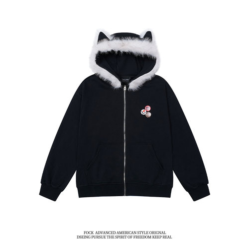 【FOCK官方正品】可爱猫耳外套