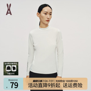 吸濕排汗 T恤女 高領(lǐng)長袖 運動百搭 顯瘦 輕盈舒適 修身 AOT