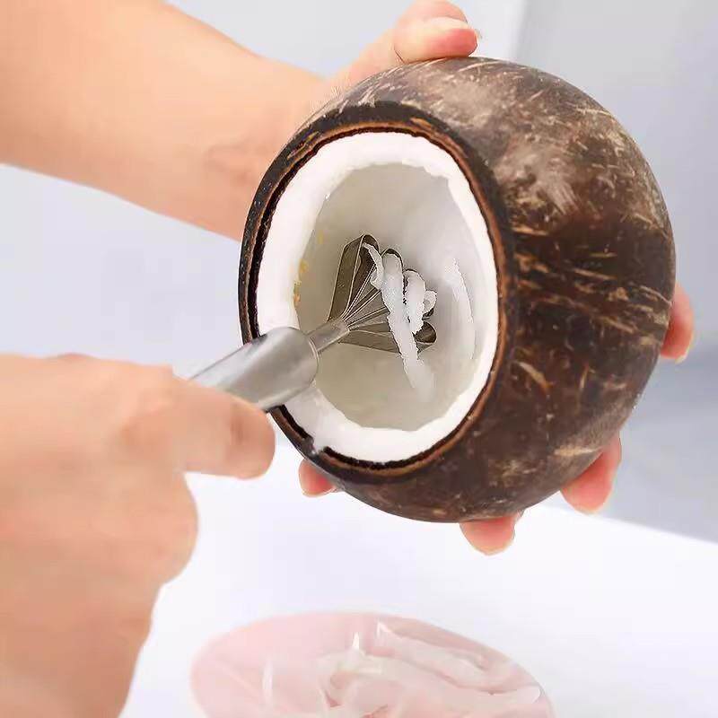 【2026新款】椰子取肉器不锈钢刮椰丝挖椰肉工具刨椰丝椰椰丝蓉快