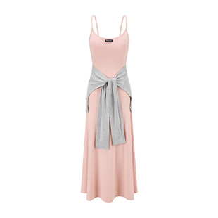 Pink Mist Ballet Minimalist Dress粉雾芭蕾女孩弹力带胸垫长裙