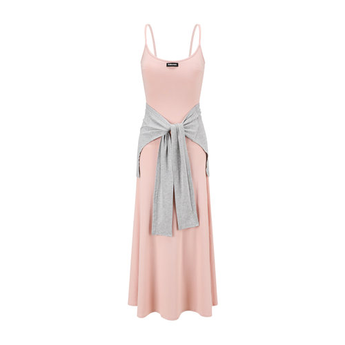 Pink Mist Ballet Minimalist Dress粉雾芭蕾女孩弹力带胸垫长裙