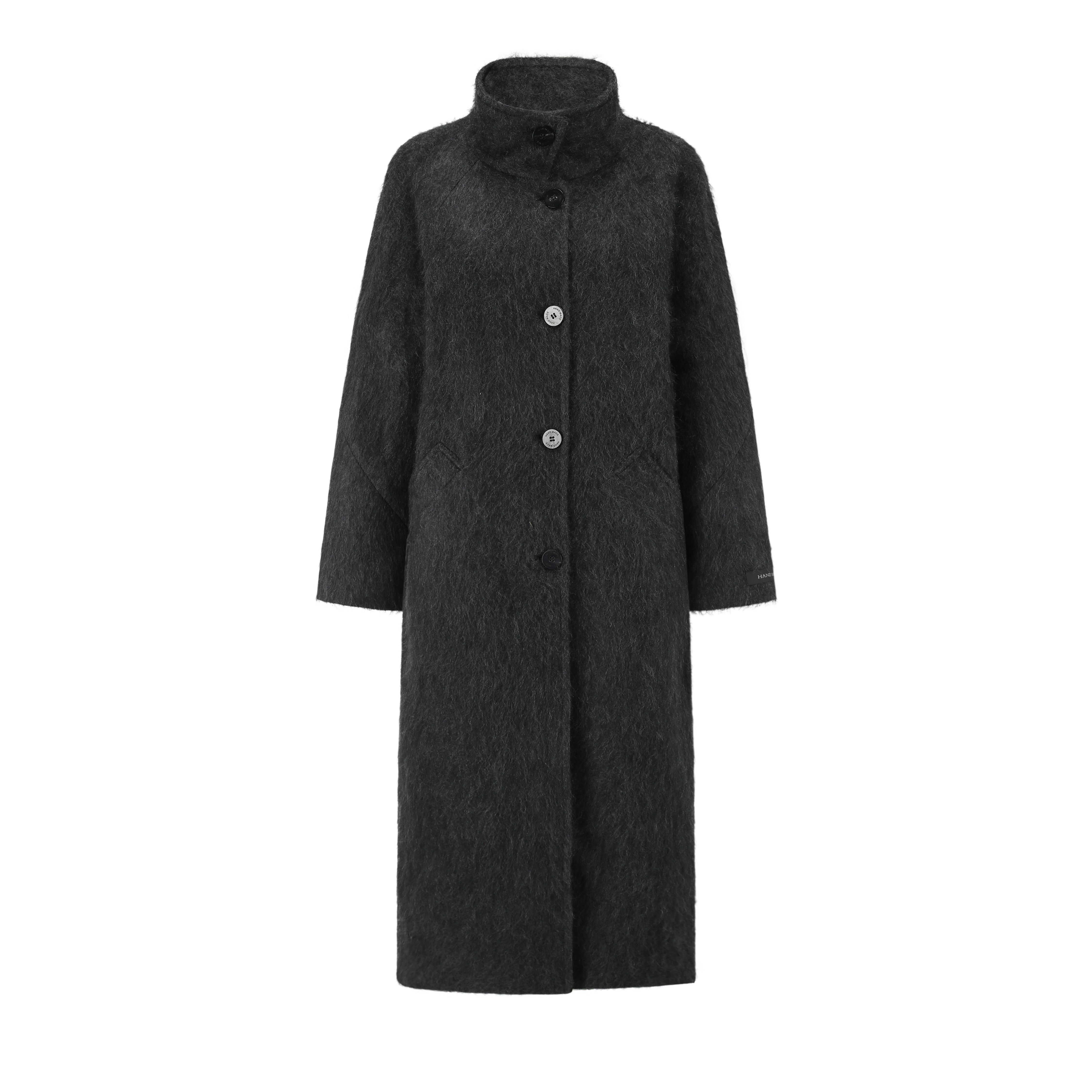 Wool-Cashmere Stand Collar Coat  山羊绒绵羊羊毛气质高领大衣