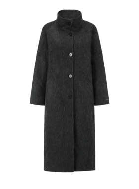Wool-Cashmere Stand Collar Coat  山羊绒绵羊羊毛气质高领大衣
