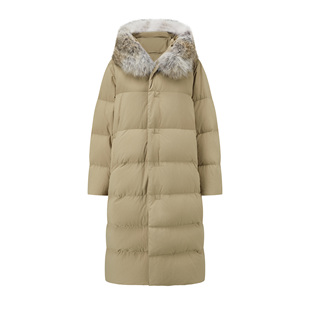 DownCoat泷定防紫外线95白鹅绒毛领长款 95Goose 羽绒服 Mist Warm