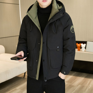 羽绒服男士冬季2025新款加厚保暖休闲工装防寒高级感冬装外套男款