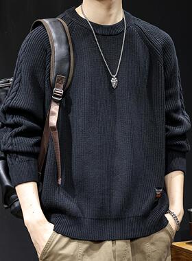 慵懒高级感毛衣男冬季2025新款大码美式重磅潮牌男士冬款长袖针织