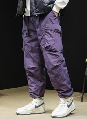 羽绒裤男冬季2025新款收脚直筒大码男士东北零下抗寒裤子防风滑雪