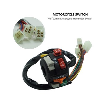 Motorcycle Handlebar Control MUount 22mm Switch Warnin